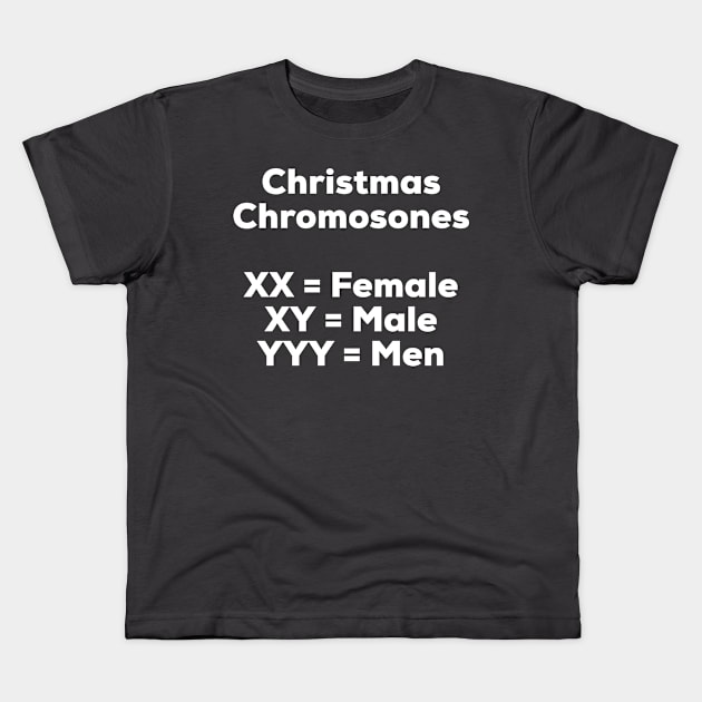 Christmas Chromosones Kids T-Shirt by AlternativeEye